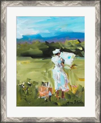 Framed Lady Painting Print
