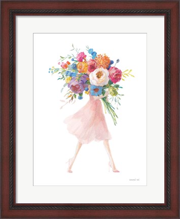 Framed Bursting with Flowers II Print