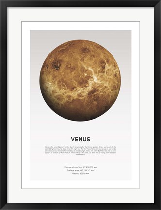 Framed Venus Light Print