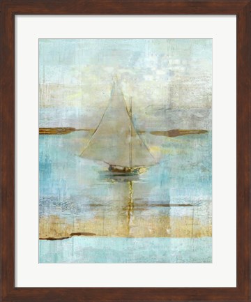 Framed Sailing In Dusk Print