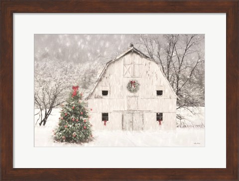 Framed Christmas in the Country Print