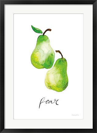 Framed Pears Print
