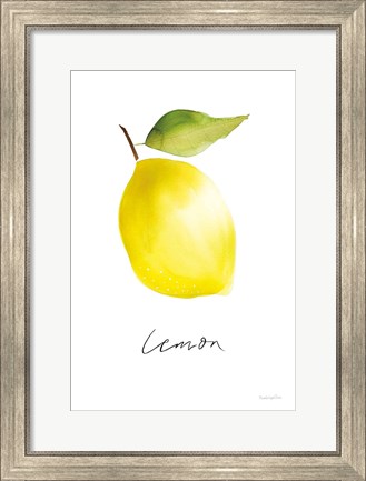 Framed Single Lemon Print