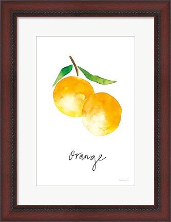 Framed Single Orange Print
