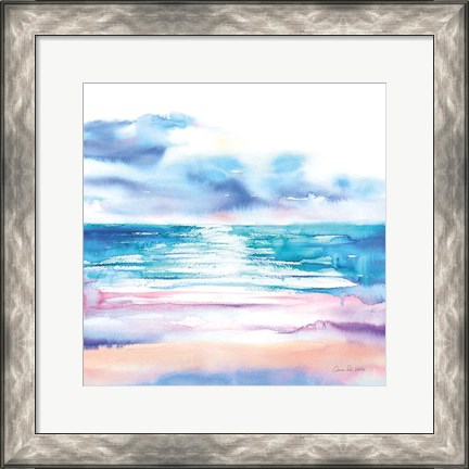 Framed Turquoise Sea II Print