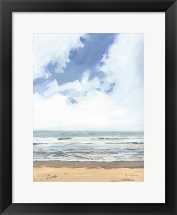 Framed Walk on the Beach I Print