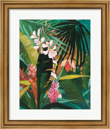 Framed Hidden Jungle I Print