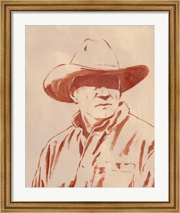 Framed Man of the West III Print