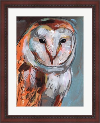 Framed Optic Owl I Print