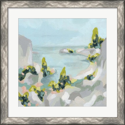 Framed Pastel Cove II Print