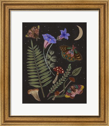 Framed Dark Forest II Print