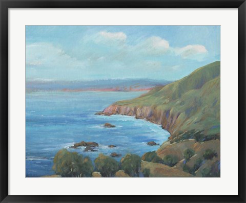 Framed Rocky Coastline I Print