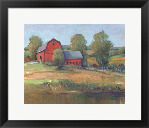 Framed Country Barn I Print