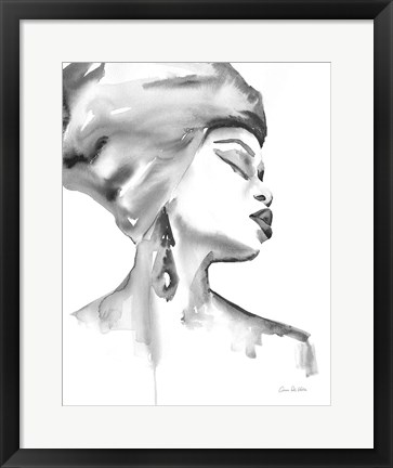 Framed Woman III BW Print