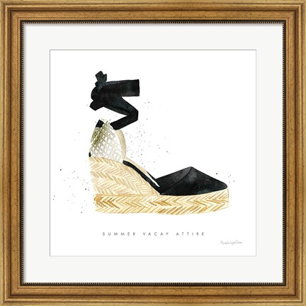 Framed Beach Glam VI Print