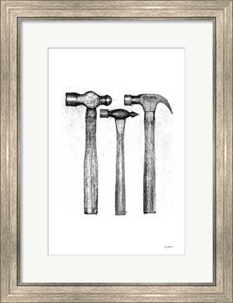 Framed Hammers Print