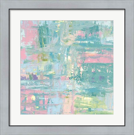 Framed Islands Abstract II Pastel Print