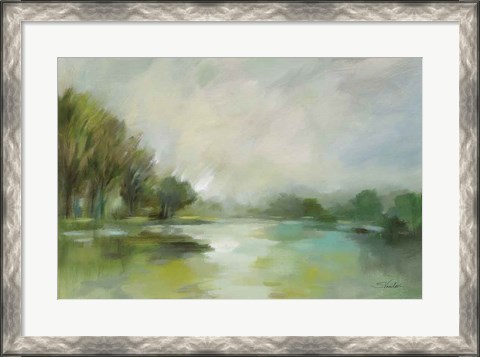 Framed Lakeside Fog Print