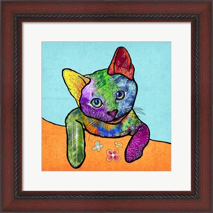 Framed Colorful Pets II Print