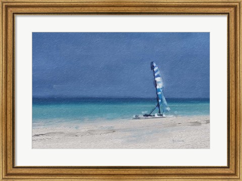 Framed Beach Shore XI Print