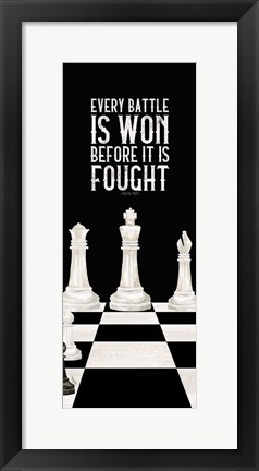 Framed Rather be Playing Chess Panel I-Every Battle Print