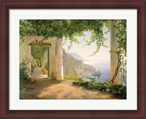 Framed View to the Amalfi Coast Print