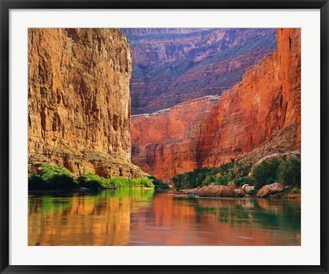 Framed Red Wall Gorge Print