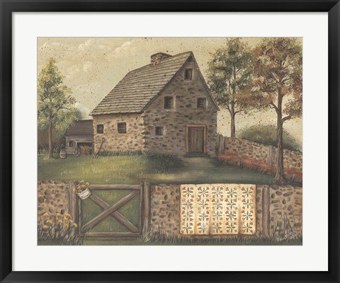 Framed Stone House Retreat Print