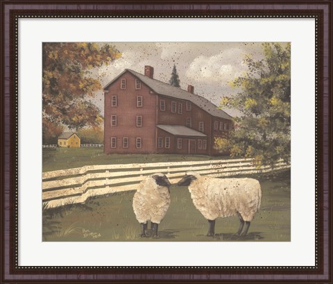 Framed Hancock Sheep Print