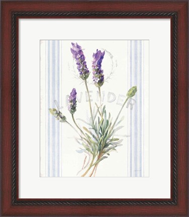 Framed Floursack Lavender III Print