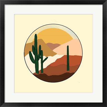 Framed Desert Sunset Print