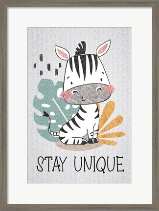 Framed Stay Unique Print