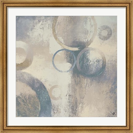 Framed Muted Cobalt I Print