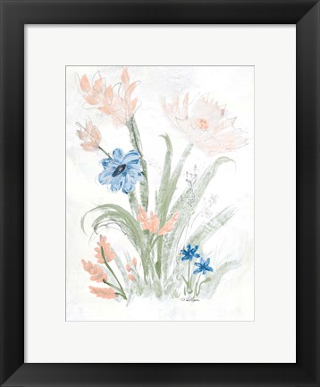 Framed Spring Garden I Print