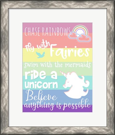 Framed Chase Rainbows Print