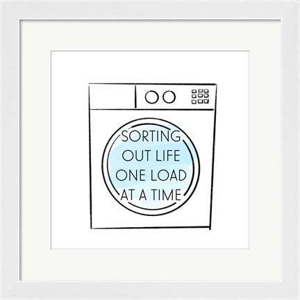 Framed Laundry Time Print