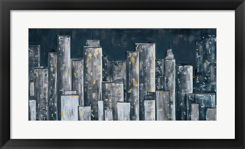 Framed City Eclipse Print