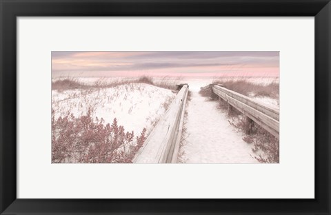 Framed Pink Seaside Print