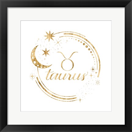 Framed Gilded Astrology II Print