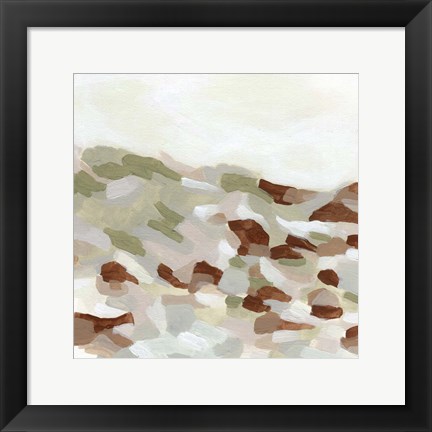 Framed Hillside Mosaic I Print