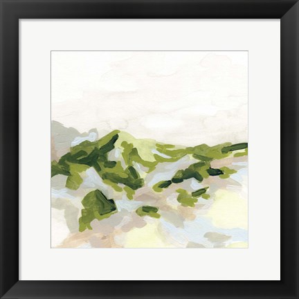 Framed Emerald Hills I Print