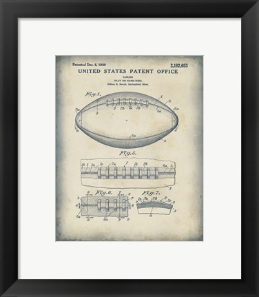 Framed Patented Sport I Print