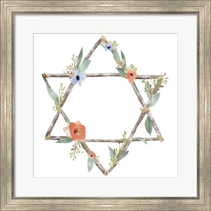 Framed Adorned Star II Print