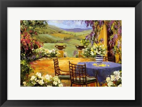 Framed Countryside Terrace Print