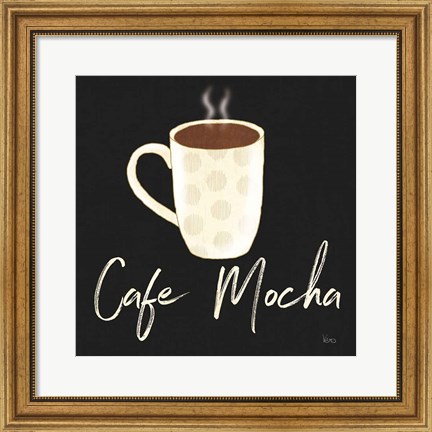 Framed Fresh Coffee Cafe Mocha Print