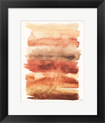 Framed Desert Blooms Abstract I Fall Print