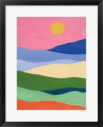 Framed Desert Landscape II Print