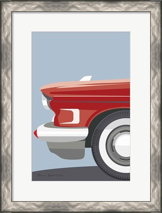 Framed American Vintage Car III Print