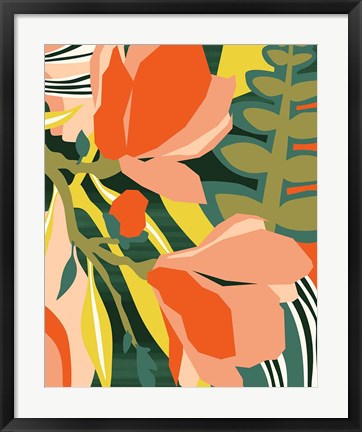 Framed Blossoming Green Print