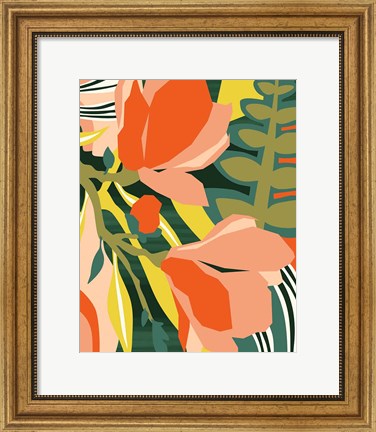 Framed Blossoming Green Print